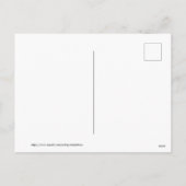 サンタファッションドズの家の古いクリスマス シーズンポストカード (裏面)