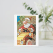 サンタファッションドライディングヴィンテージカー シーズンポストカード (スタンド正面)