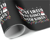 サンタファミリーのクリスマスで踊りそうだ ラッピングペーパー (ロールコーナー)