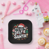 サンタファミリーのクリスマスと自撮りする可能性が高い ペーパープレート (パーティー)