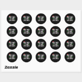サンタファミリーのマッチングChで踊る可能性が高い ラウンドシール (シート)