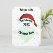 サンタファミリークリスマスパーティ休暇予定 シーズンカード (スタンド正面)