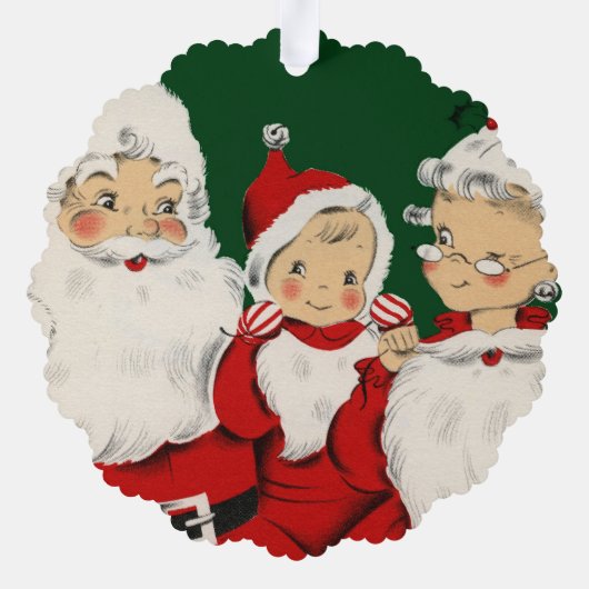 サンタファミリークリスマス オーナメントカード (裏面)