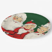 サンタファミリークリスマス ペーパープレート (アングル)