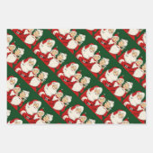 サンタファミリークリスマス ラッピングペーパーシート (正面3)