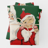 サンタファミリークリスマス ラッピングペーパーシート (インサイチュ)