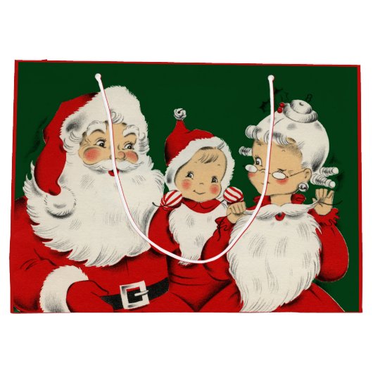 サンタファミリークリスマス ラージペーパーバッグ (裏面)