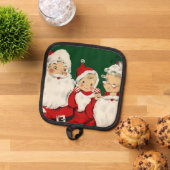 サンタファミリークリスマス 鍋敷き (トップダウン)