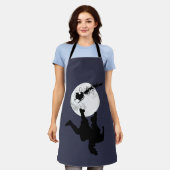 サンタファリン満月 エプロン (着用した状態)