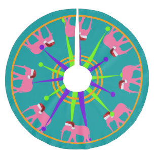 サンタファント ブラッシュドポリエステルツリースカート