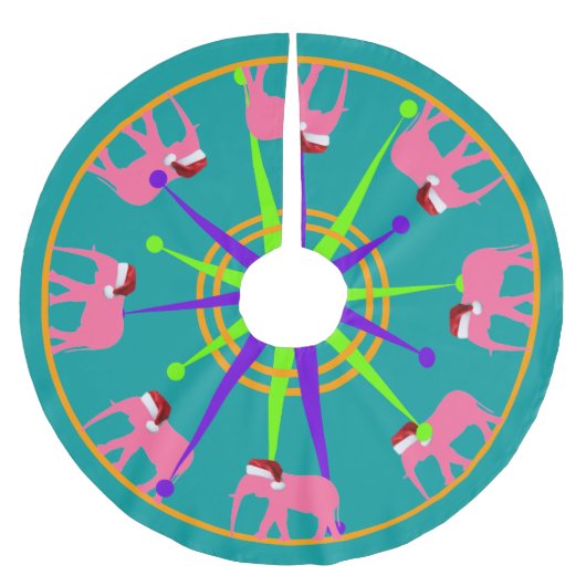 サンタファント ブラッシュドポリエステルツリースカート (正面)