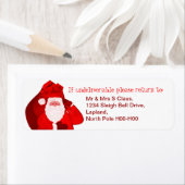 サンタファーザークリスマスプレゼント差出人住所ラベル ラベル (インサイチュ)