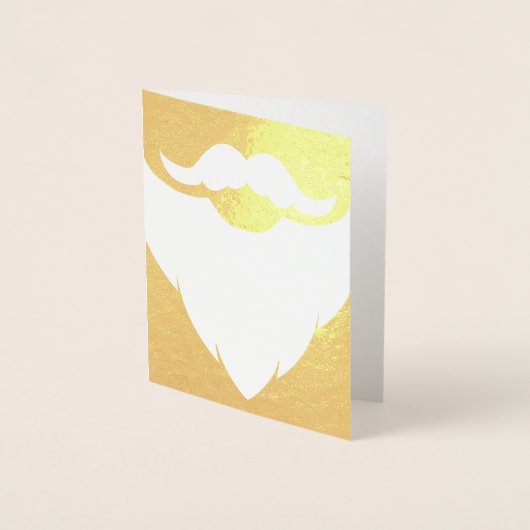 サンタファーザークリスマスホワイトひげ金ゴールドカード 箔カード (正面)