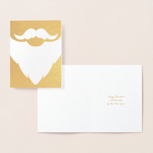 サンタファーザークリスマスホワイトひげ金ゴールドカード 箔カード (ディスプレー)