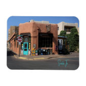 サンタフェお気に入りのニューメキシコの皆さんのカフェ マグネット (横)