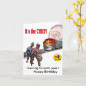 サンタフェすごいチーフトレイン誕生日カード カード (黄色い花)