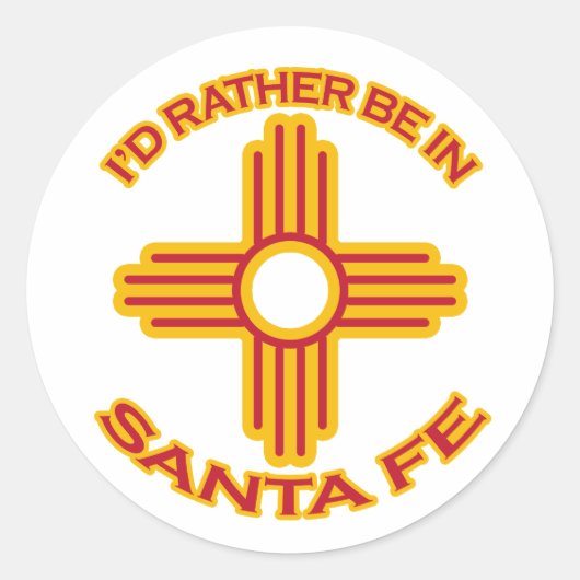 サンタフェにいるほうがいい ラウンドシール (正面)