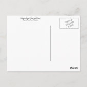 サンタフェのキャニオンロードアーティストチェア ポストカード (裏面)