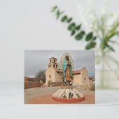 サンタフェのグアダルーペの女神の歴史的な神社 ポストカード (スタンド正面)