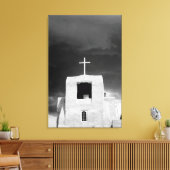 サンタフェのサンミゲル教会の十字架。 キャンバスプリント (インサイチュ (リビング))