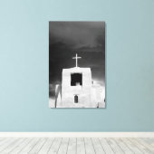 サンタフェのサンミゲル教会の十字架。 キャンバスプリント (インサイチュ (ウッドフロア))