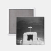 サンタフェのサンミゲル教会の十字架。 マグネット (正面/裏面)