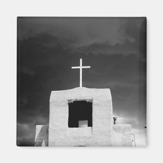 サンタフェのサンミゲル教会の十字架。 マグネット (正面)