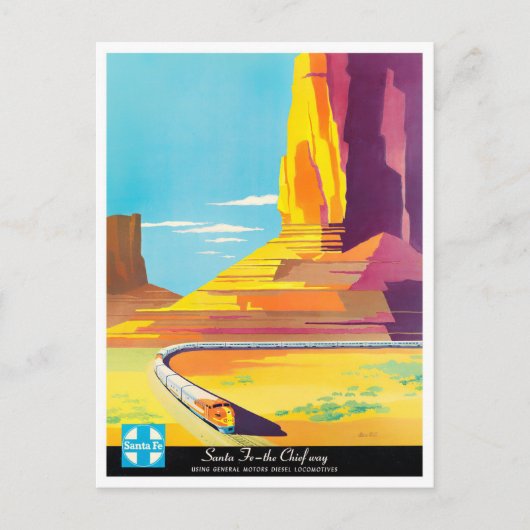 サンタフェのチーフウェイのヴィンテージ旅行はがき ポストカード (正面)