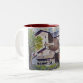 サンタフェの列車のターミナルマグ ツートーンマグカップ (正面左)