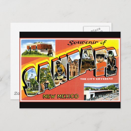 サンタフェの挨拶 ポストカード (正面/裏面)