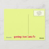 サンタフェの挨拶 ポストカード (裏面)