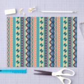 サンタフェの日没の種族の敷物パターン 薄葉紙 (クラフト)