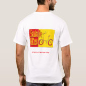 サンタフェはTシャツ2を自転車に乗ります Tシャツ (裏面)