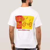 サンタフェはTシャツ3を自転車に乗ります Tシャツ (裏面)