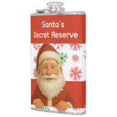 サンタフェイス | ノースポールスピリッツ クリスマス ビニールラッパー フラスク (左)