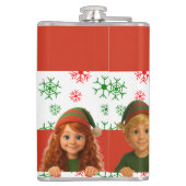 サンタフェイス | ノースポールスピリッツ クリスマス ビニールラッパー フラスク (裏面)