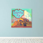 サンタフェオレンジラベルレッドランズ（カリフォルニア州） キャンバスプリント (インサイチュ (ウッドフロア))