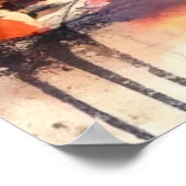 サンタフェキャニオンロードウォーターカラーポスター ポスター (角)