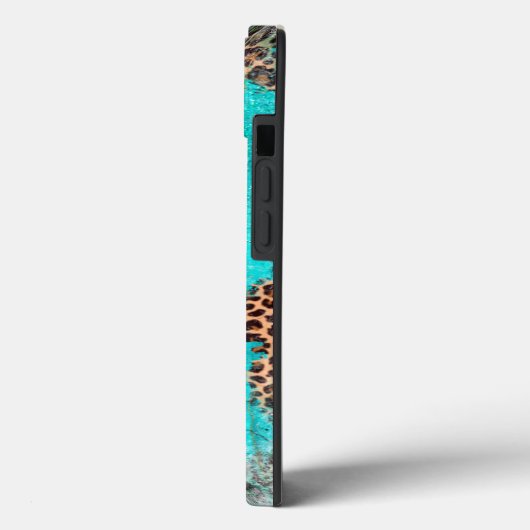 サンタフェサンダーバードターコイズマーブルヒョウ Case-Mate iPhoneケース (裏面 / 左)