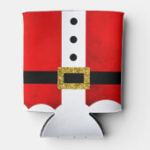 サンタフェスティバルクリスマスパーソナライズされた休暇名 缶クーラー (正面)