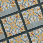 サンタフェタイル幾何学模様 スクエア名刺