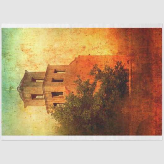 サンタフェチャーチティッシュペーパー 薄葉紙 (正面)