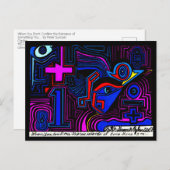 サンタフェニューメキシコアウトサイダーポストモダンアート ポストカード (正面/裏面)