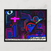 サンタフェニューメキシコアウトサイダーポストモダンアート ポストカード (正面)