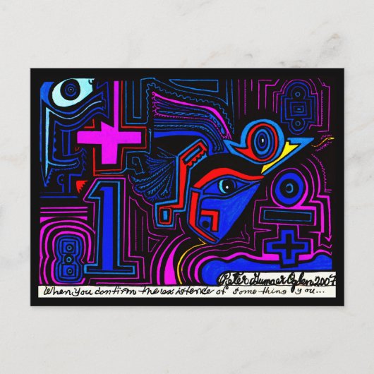 サンタフェニューメキシコアウトサイダーポストモダンアート ポストカード (正面)