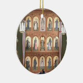 サンタフェニューメキシコクリスマス装飾品 セラミックオーナメント (右)