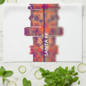 サンタフェニューメキシコスカイライン キッチンタオル (折り畳み)