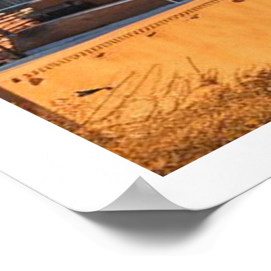 サンタフェニューメキシコレトロ旅行 ポスター (角)