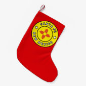 サンタフェニューメキシコ スモールクリスマスストッキング (正面 (吊り時))