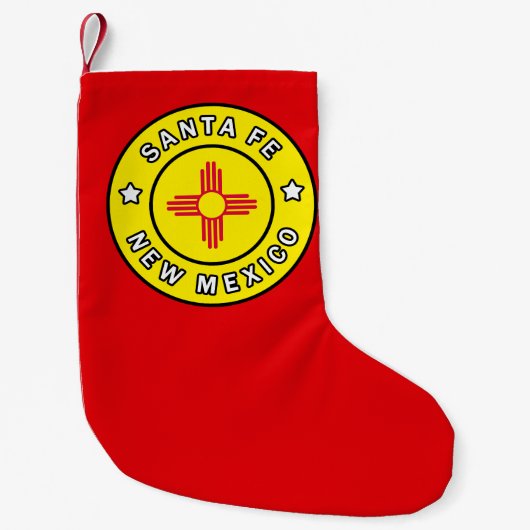 サンタフェニューメキシコ スモールクリスマスストッキング (正面)